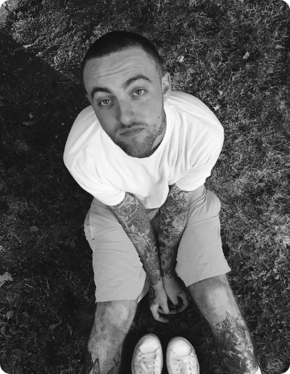 Mac Miller Photo (Black/White)